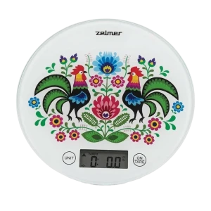 Cântar electronic de bucătărie zelmer zks1611, alb