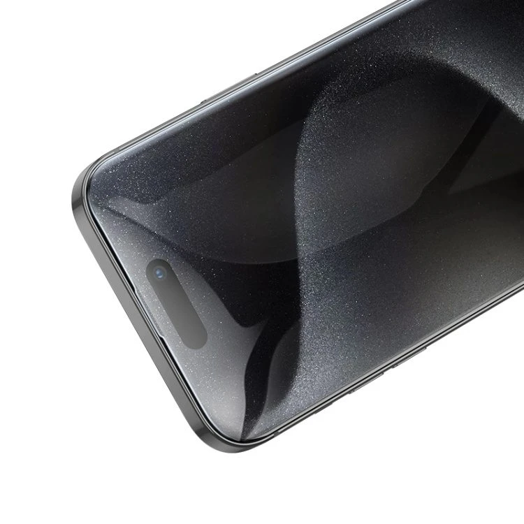 Hoco hd закаленное стекло на весь экран iphone 16 (a34 slim) черное защитное стекло 3