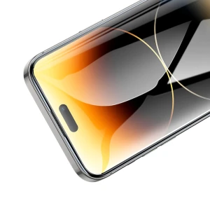 Hoco оригинальное закаленное стекло corning с большой дугой для iphone 15 plus (a35) черное защитное стекло Thumbnail 1