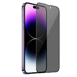 Hoco nano 3d sticlă securizată rezistentă pe tot ecranul cu protecția marginilor și confidențialitate pentru iphone 14 pro max (a12 pro sticlă de protecție