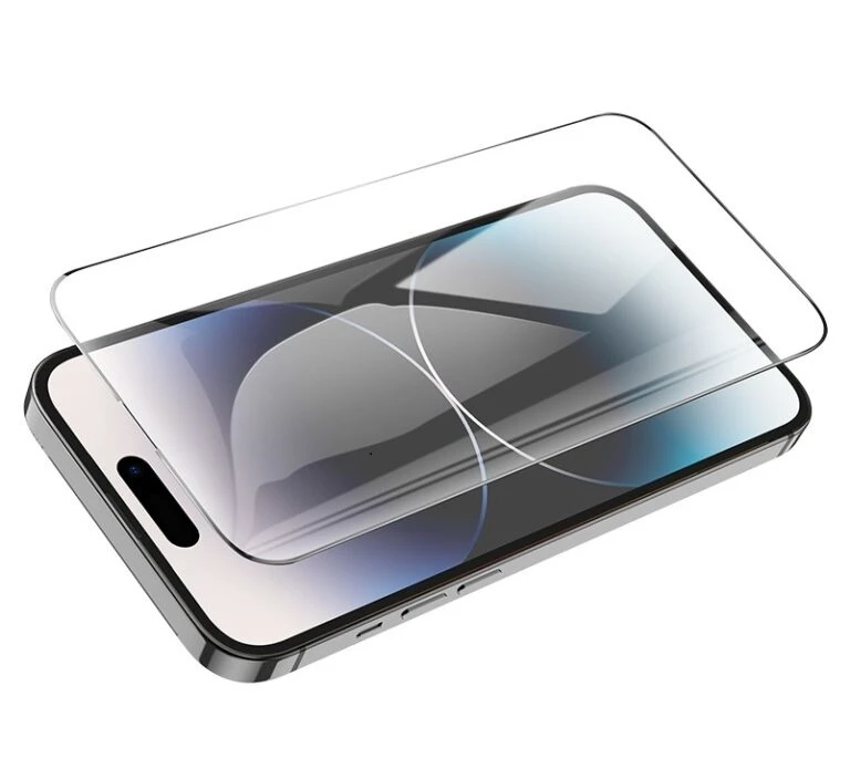 Hoco set de sticle securizate hd antistatice pe tot ecranul pentru iphone 15 pro max(g10) neagră sticlă de protecție 2