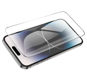Hoco set de sticle securizate hd antistatice pe tot ecranul pentru iphone 15 pro max(g10) neagră sticlă de protecție