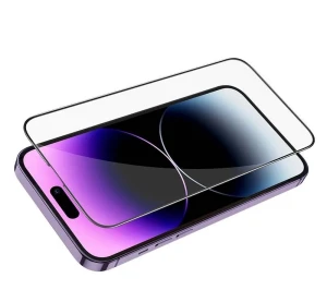 Hoco набор 5d hd закаленных стекол на весь экран с большой дугой для iphone 12 pro max(g12) черное защитное стекло