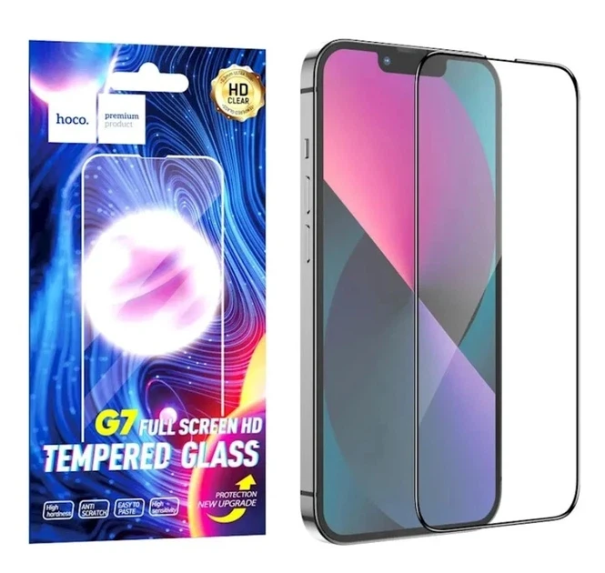 Hoco набор hd закаленных стекол на весь экран для iphone 13 pro max(g7) черное защитное стекло 2