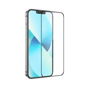 Hoco на весь экран 3d с большой дугой пылезащитное закаленное стекло для iphone 13 pro max (a31) черное защитное стекло