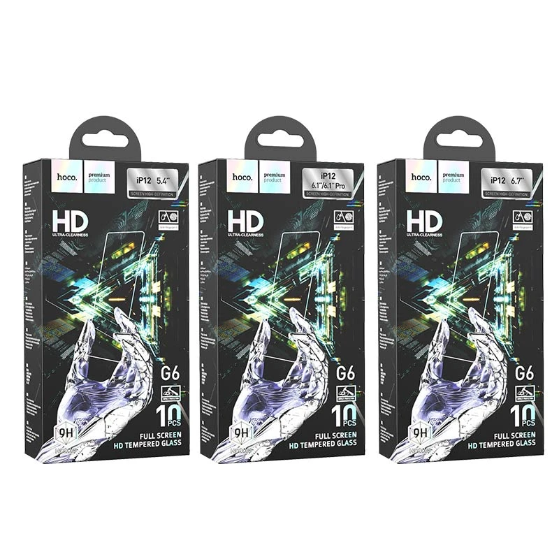 Hoco set de folii securizate hd pe tot ecranul pentru iphone 13 pro max(g6) transparentă sticlă de protecție 3