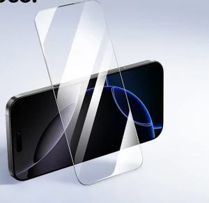 Hoco seria bear shield sticlă securizată hd pe tot ecranul iphone 17 pro (a777) neagră sticlă de protecție Thumbnail 1