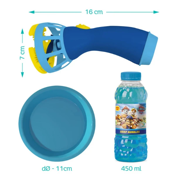Mașină pentru baloane de săpun „patrula cățelușilor”, 450 ml 4