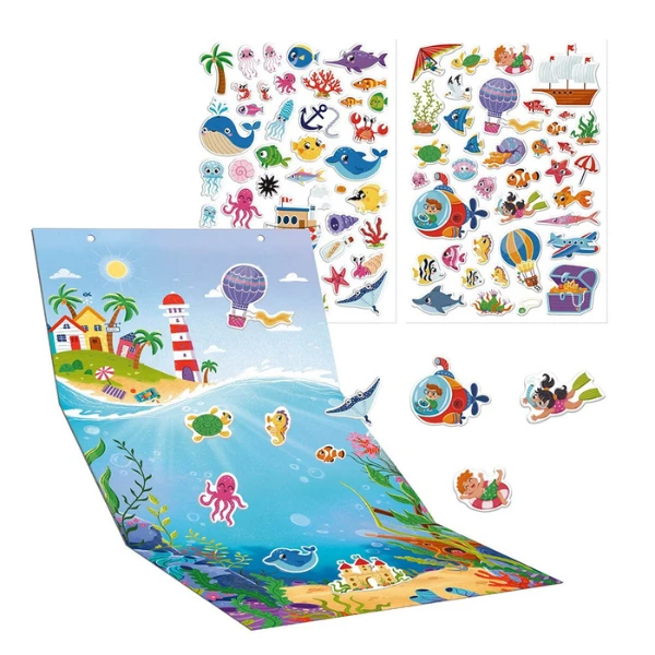 Set de joacă cu stickere dodo „lumea subacvatică” 2