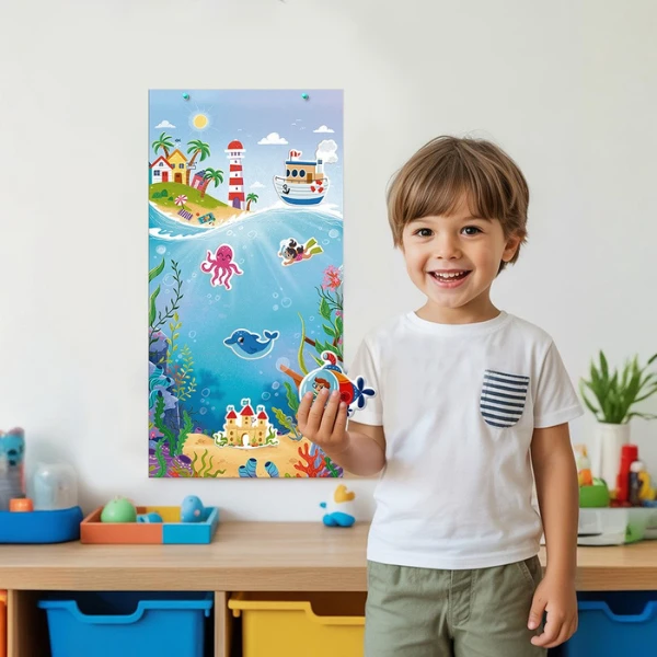 Set de joacă cu stickere dodo „lumea subacvatică” 8