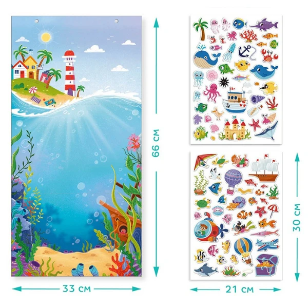 Set de joacă cu stickere dodo „lumea subacvatică” 5
