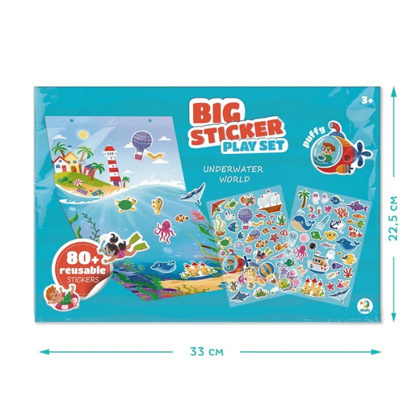 Set de joacă cu stickere dodo „lumea subacvatică” 7