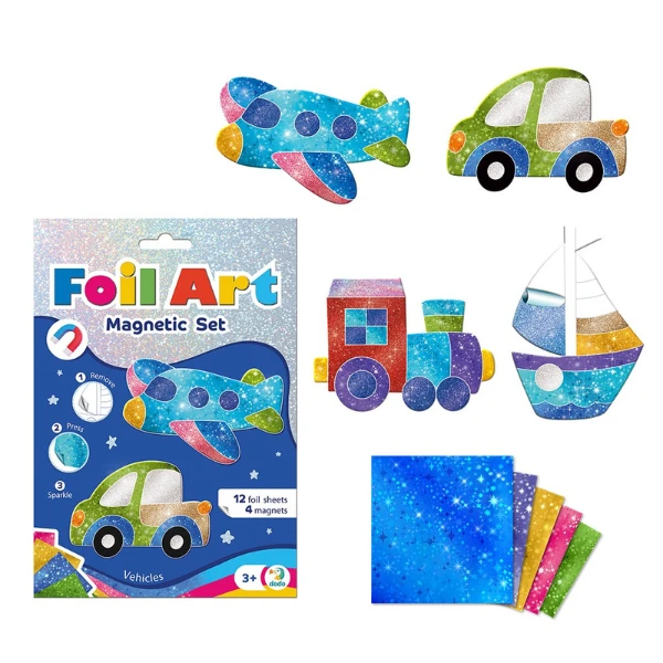 Set magnetic creativ cu folie „transport” 2