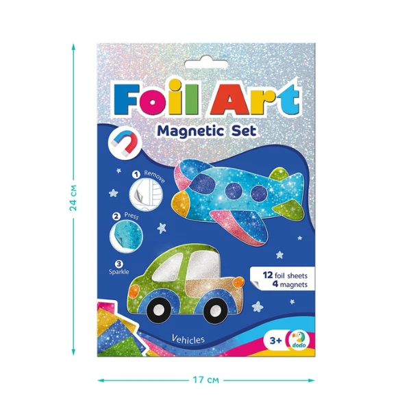 Set magnetic creativ cu folie „transport” 7