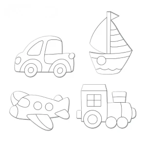 Set magnetic creativ cu folie „transport” Thumbnail 6