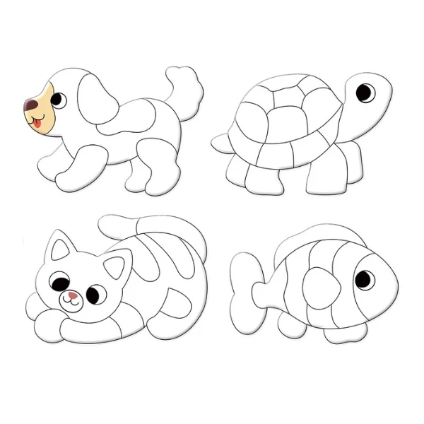 Set magnetic creativ cu folie "animale de companie" 4