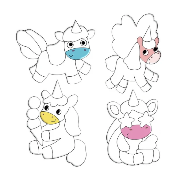 Set magnetic creativ cu folie „unicorni” 5