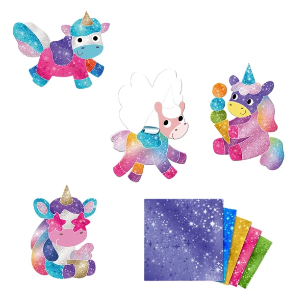Set magnetic creativ cu folie „unicorni” 2