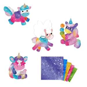 Set magnetic creativ cu folie „unicorni” Thumbnail 2