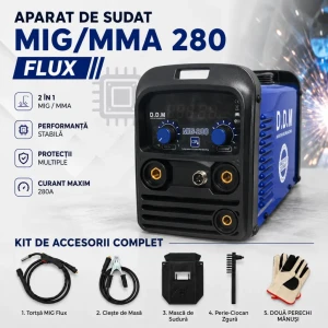 Aparat de sudat mig/mma 280 flux