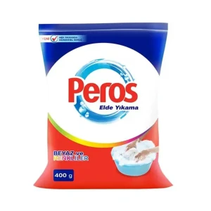 Detergent pentru spalare manuala peros, white & bright, 400 g, ambalaj moale