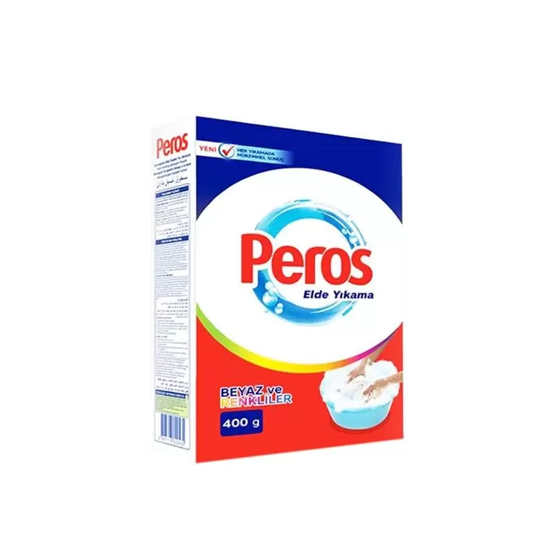 Средство для ручной стирки peros, для белого и цветного белья, 400 г, коробка 2