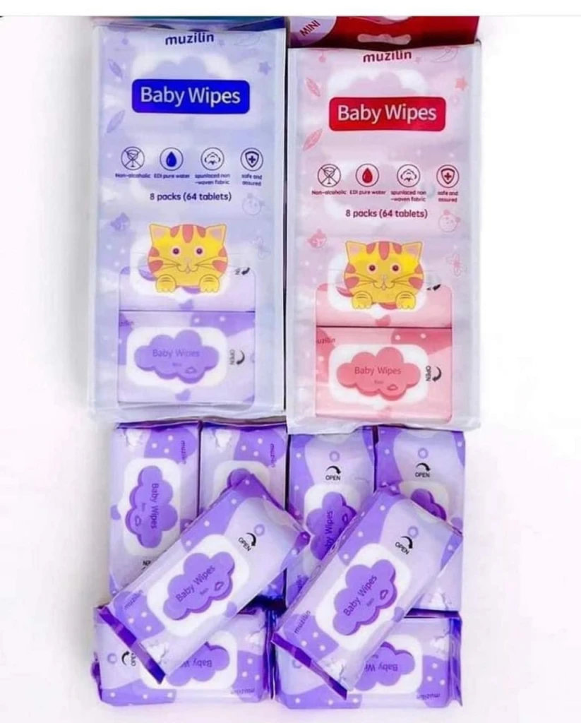 Servetele muzilin, umede, mini, set 8 buc 2