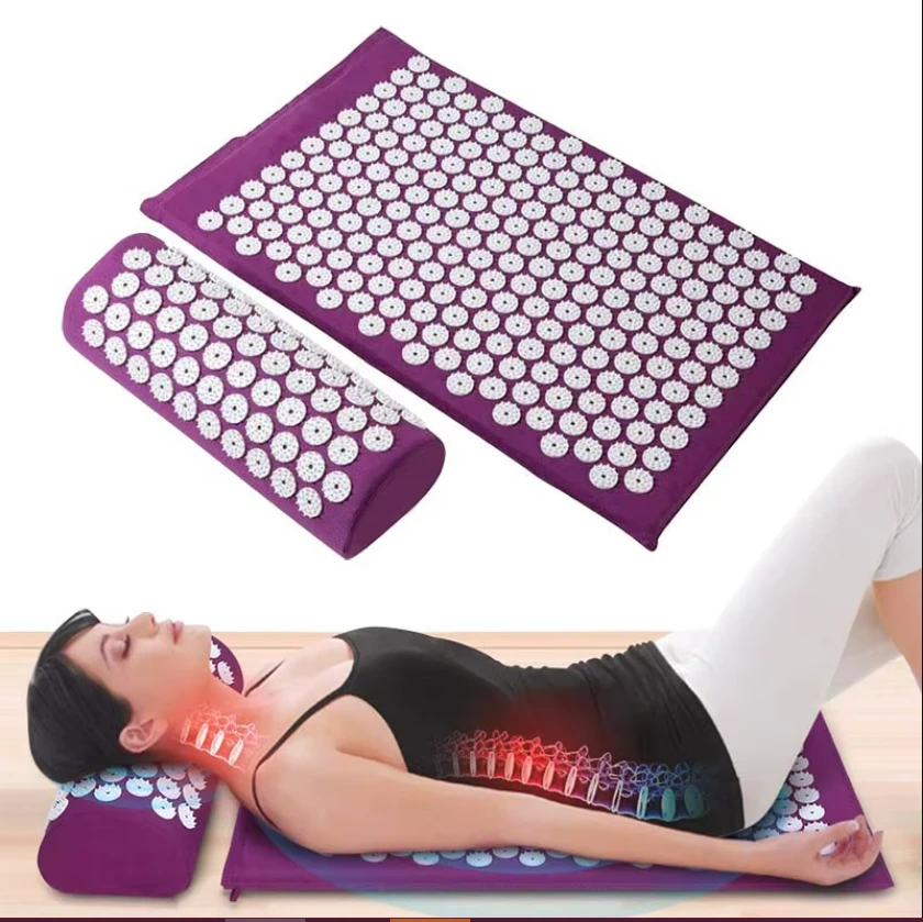 Set covoraș și rolă cu ace accupresure mat, 39x67 cm, 13x36 cm 2