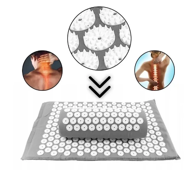 Set covoraș și rolă cu ace accupresure mat, 39x67 cm, 13x36 cm 3