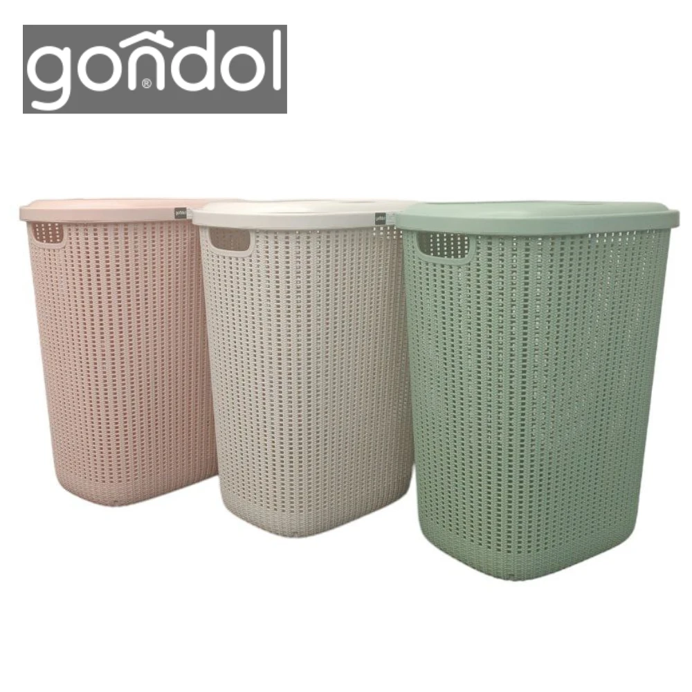 Корзина для белья gondol plastik, 34,5x44,4x56,3 см, 57 л 4