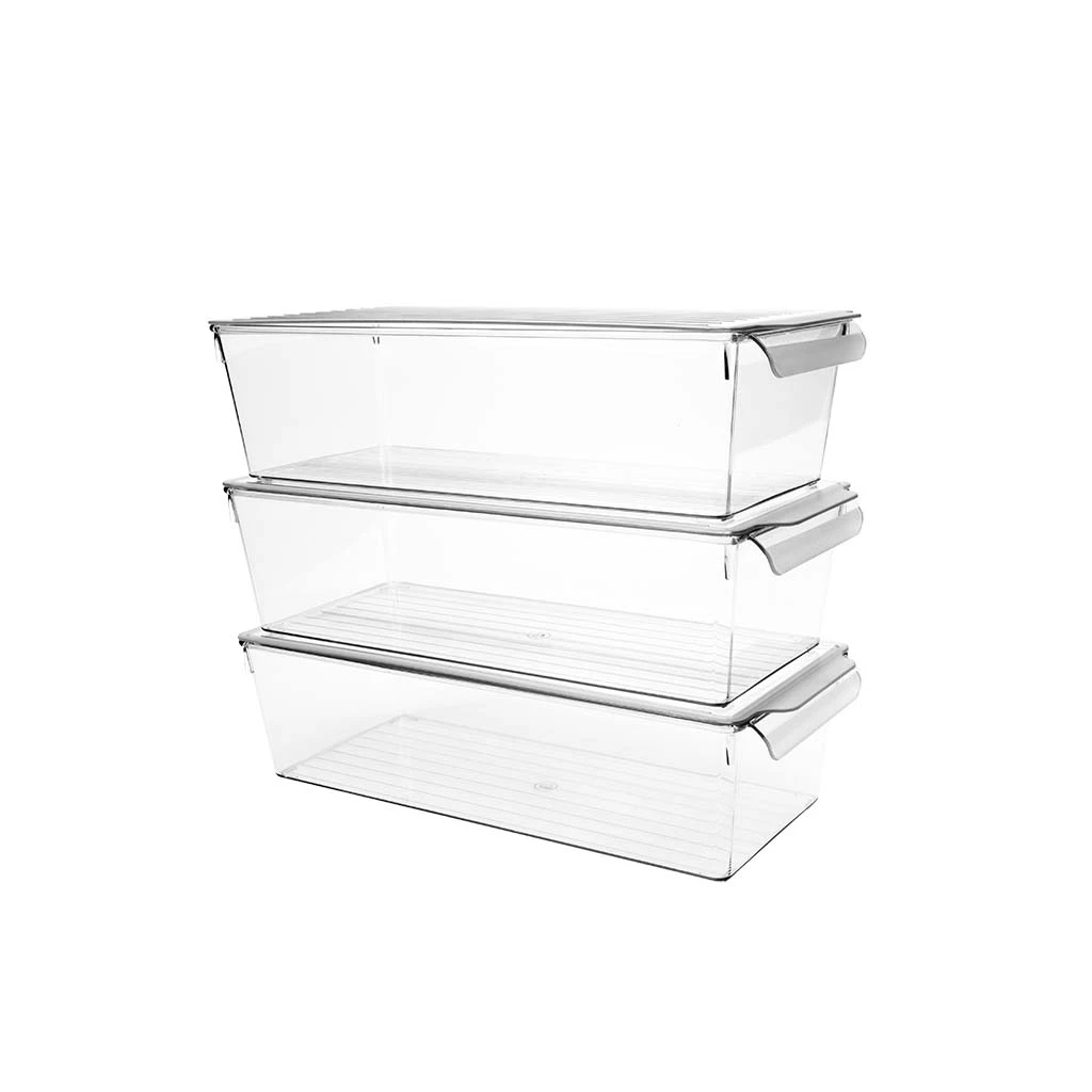 Organizator pentru frigider decobella, cu capac, 35.2x15.6x9.4 cm, 3 l 4