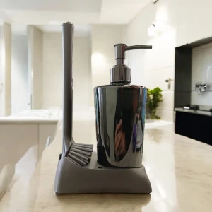 Set decobella, dozator cu perie din silicon, 500ml, 23 cm