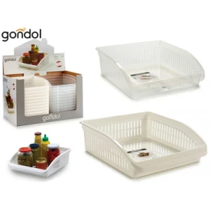 Organizator pentru bucatarie gondol plastik, compact, 26,1x28,9x8,7 cm