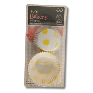 Forme de hirtie sunplast, pentru muffin, 60 buc, 7,5x3 cm