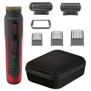 Trimmer pentru bărbați rowenta 8-in-1 selectium tn9400f4, negru | roșu
