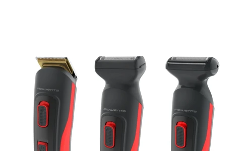Trimmer pentru bărbați rowenta 8-in-1 selectium tn9400f4, negru | roșu 8
