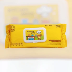 Servetele hardworking duck, umede, pentru bucatarie, 100 buc