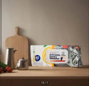 Servetele umede, pentru bucatarie, kw lemon, 100 buc
