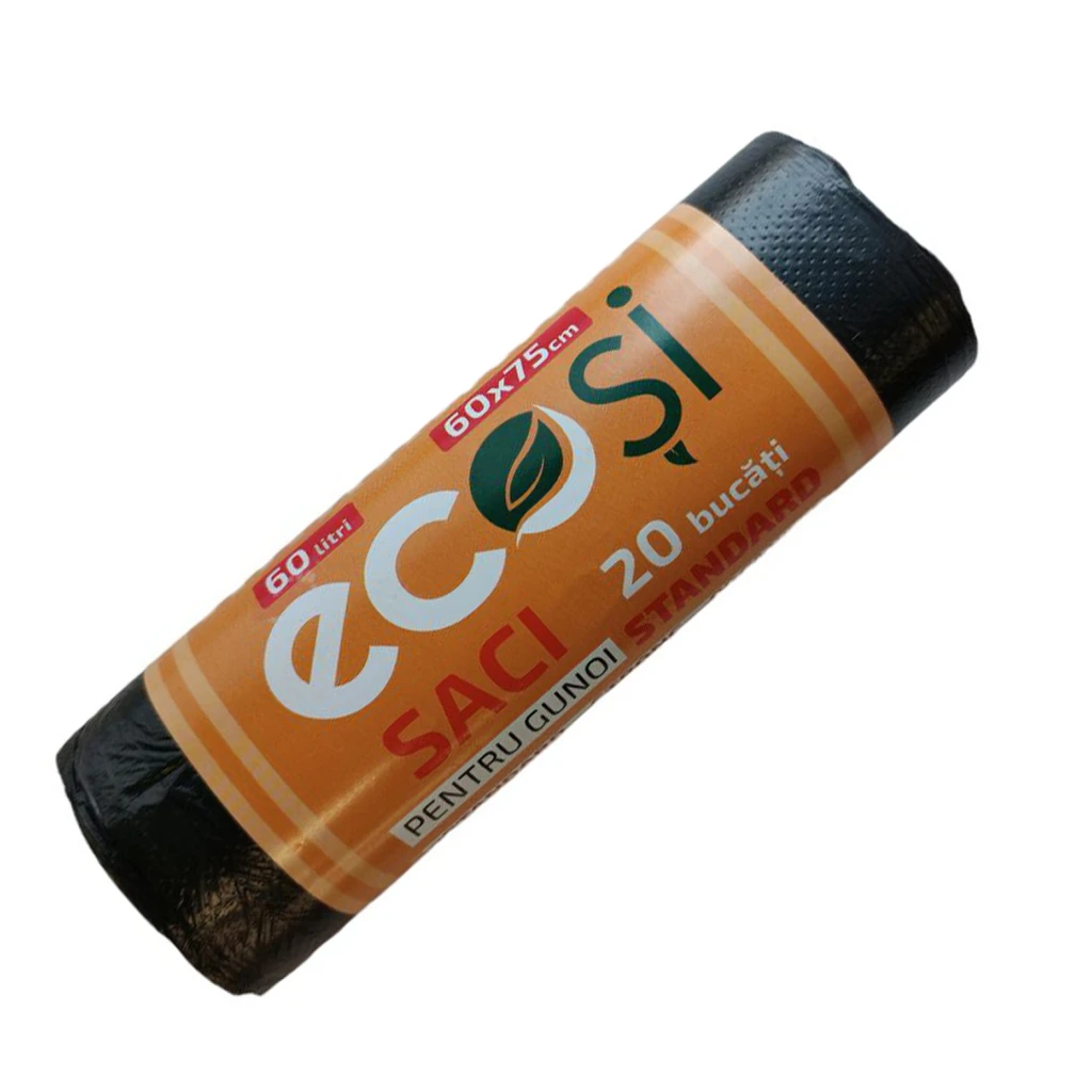 Мешки для мусора ecosi, standart, 60 л, 20 шт 2