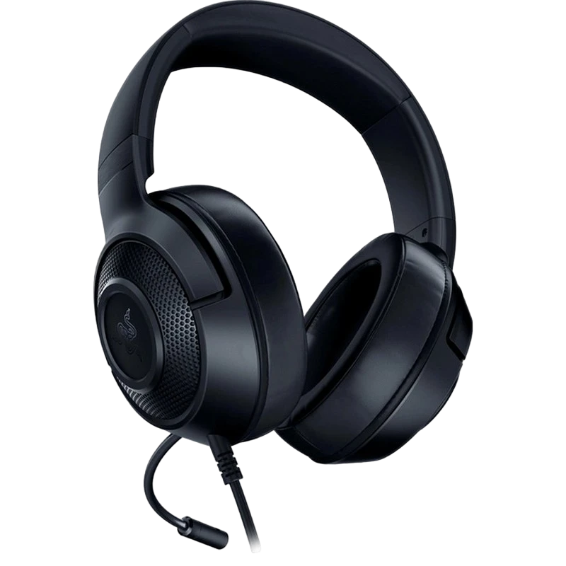 Игровая гарнитура razer kraken x lite, проводной аналоговый, чёрный 5
