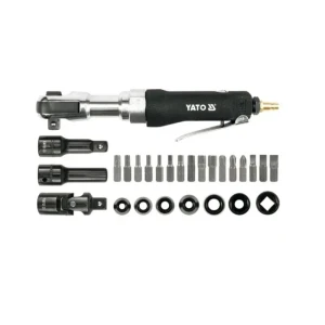Cheie cu clichet pneumatică cu accesorii yato yt-0982 68 n·m 6.2 bar 160 rot/min