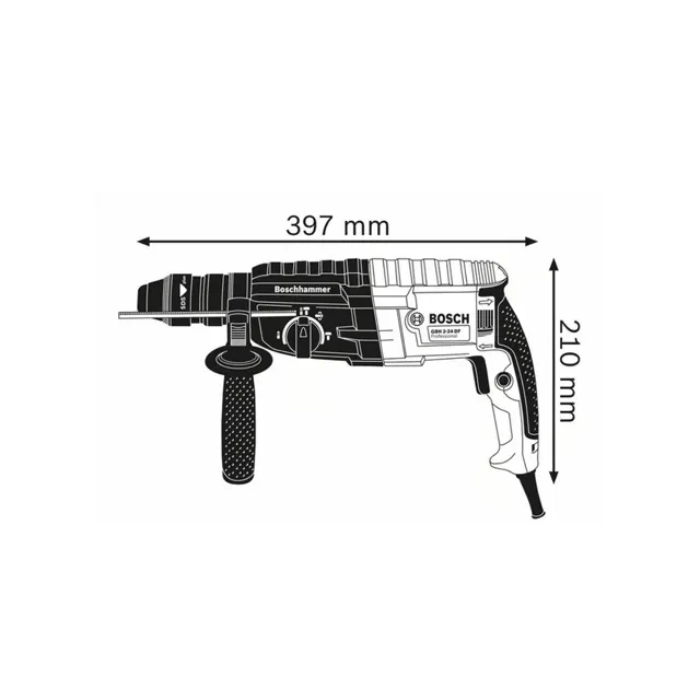 Ciocan rotopercutor sds plus gbh 2-24 dfr 790 w 220 - 240 v 2.7 j 0 - 4200 percuţii/min bosch 2