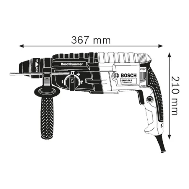 Ciocan rotopercutor sds plus gbh 2-24 dre prof 790 w 220 - 240 v 2.7 j 0 - 4200 percuţii/min bosch 3