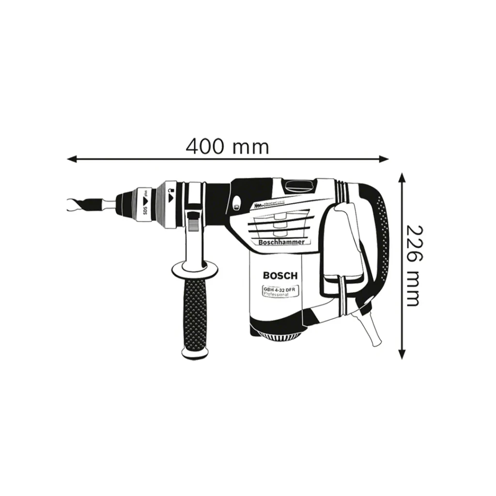 Перфоратор sds plus gbh 4-32 dfr 900 вт 220 - 240 в 4.2 дж 0 - 3600 уд/мин bosch 4
