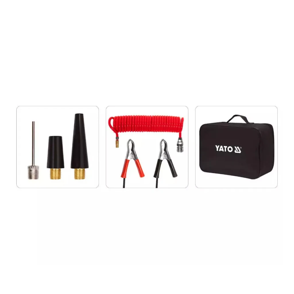Compresor auto 250 w 12 v 10 bar yato 5