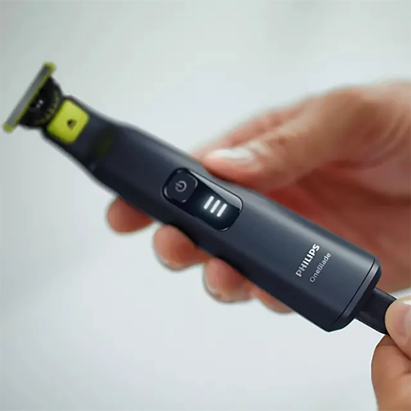 Мужской триммер philips oneblade pro 360 qp6541/15, черный | зелёный 8