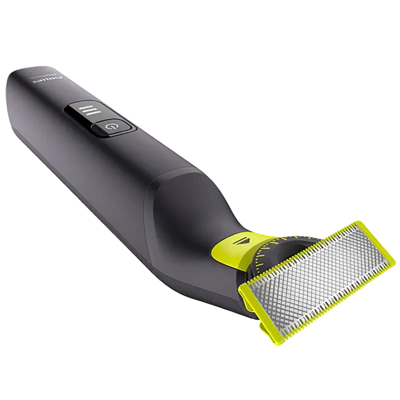 Мужской триммер philips oneblade pro 360 qp6541/15, черный | зелёный 11