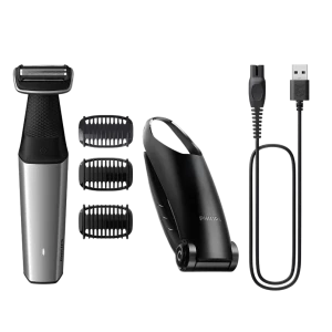 Trimmer pentru bărbați philips bg5021/15, argintiu | negru Thumbnail 4