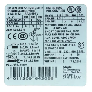 Conector siemens sirius 9 a 60 hz 4 kw 400 v ip20 Thumbnail 2
