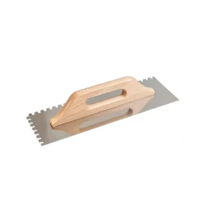 Gletiera dințată cu mâner lemn 380 x 125 mm vorel